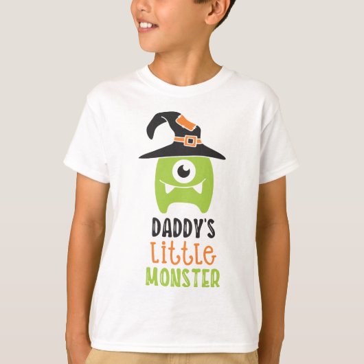 T-shirt Papa Petit Monstre Blanc (Devant)