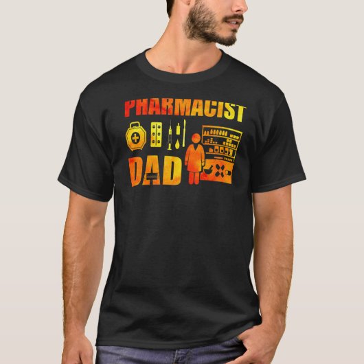 T-shirt Papa pharmacien (Devant)