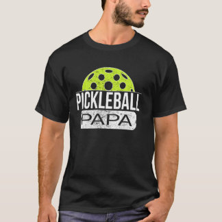 T-shirt Papa Pickleball Jour de Match Joueur Tournoi Papa
