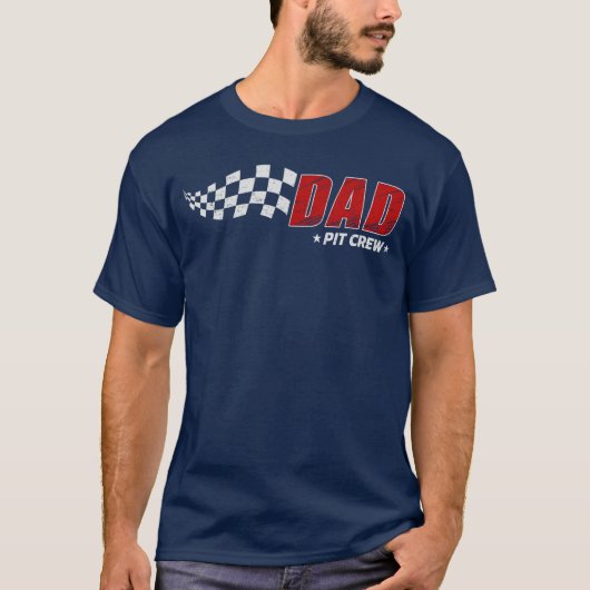 T-shirt Papa Pit Crew Race Anniversaire Famille Correspond (Devant)