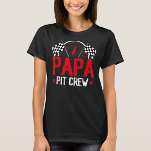 T-shirt Papa Pit Crew Race Car Anniversaire Fête Racine Fa