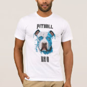 T-shirt Papa Pitbull personnalisé (Devant)