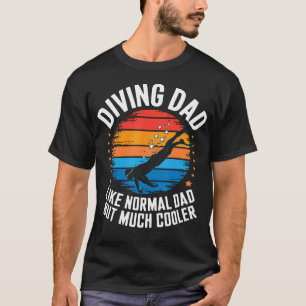 T-shirt Papa Plongée Cool Humour Drôle Nouveauté Plongée
