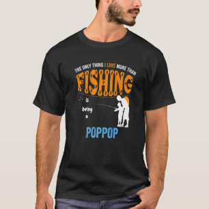T-shirt Papa Plus Que Amour Pêche Poppop Spécial Grand-pèr
