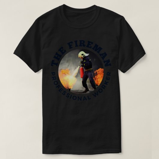 T-shirt Papa pompier (Design devant)