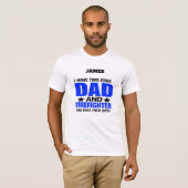 T-shirt Papa pompier fier (Devant entier)