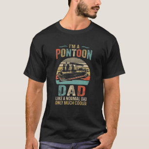 T-shirt Papa Pontoon Capitaine Funny Lake Bateau Bateau La
