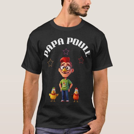 T-shirt Papa poule (Devant)