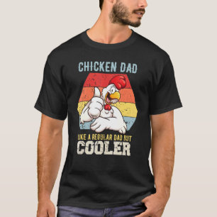 T-shirt Papa Poule Comme Un Papa Régulier Agriculteur Vola