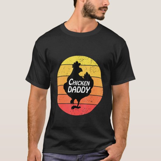 T-shirt Papa Poule Rétro (Devant)