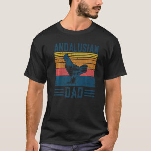 T-shirt Papa Poulet Andalou Vintage Élevage Agricole Homme