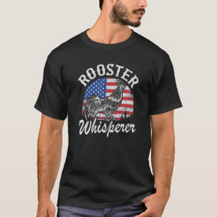 T-shirt Papa Poulet Fermier Papa Fleuron US Coq Chuchoteur