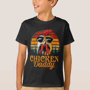 T-shirt Papa Poulet Vintage Ultry Agriculteur Drôle Fêtes