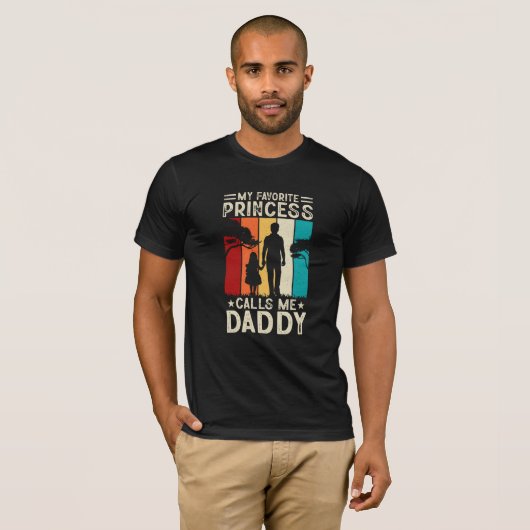 T-Shirt papa Princesse (Devant entier)