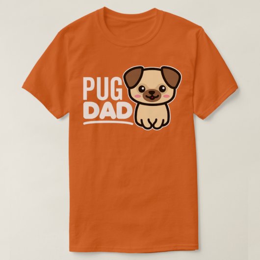 T-shirt Papa Pug (Design devant)