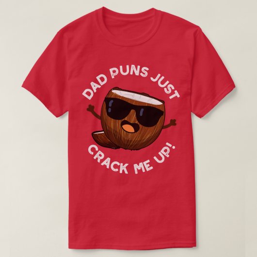 T-shirt Papa Puns M'Accroche De Mignons Pun De Coco (Design devant)