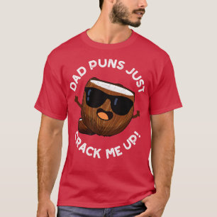 T-shirt Papa Puns M'Accroche De Mignons Pun De Coco