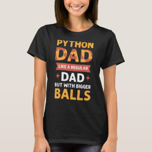 T-shirt Papa Python. Herpétologistes. Banane royale Python