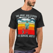 T-shirt Papa Quels Sont Les Nuages Faits De Linux Programm (Devant)