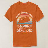 T-shirt Papa qui aime Rafting Funny Fête des pères cadeau (Design devant)