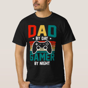 T-shirt Papa qui est un joueur; jeux vidéo; cadeau papa