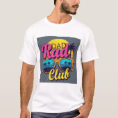 T-shirt Papa Rad Club Vibes d'été rétro - Fête des pères (Devant)
