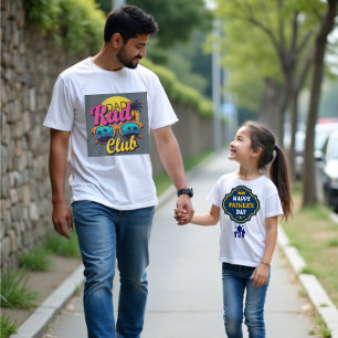 T-shirt Papa Rad Club Vibes d'été rétro - Fête des pères