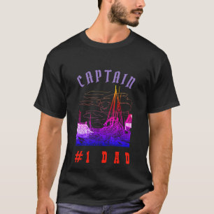T-shirt Papa Rad Modern Papa Père Capitpère Noir