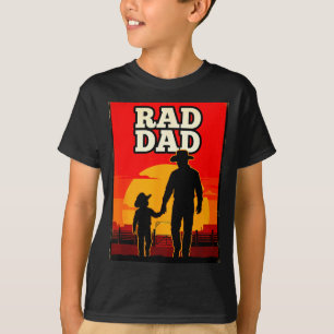T-shirt Papa radical père et fils rodéo western coucher de