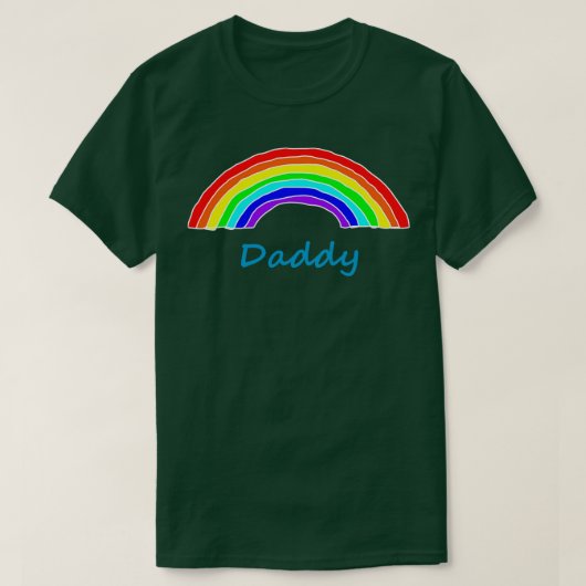 T-shirt Papa Rainbow pour la Fête des pères (Design devant)
