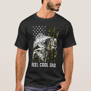 T-shirt Papa REEL COOL DAD pêche Cadeau de la fête des pèr