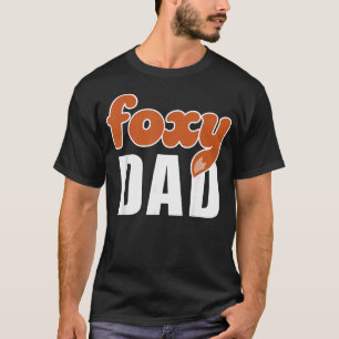 T-shirt Papa Renard Drôle Papa Mignon Renard Dessin Animé
