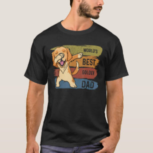 T-shirt Papa Retriever Doré Dabbing  Dab  Pour Enfants Hom