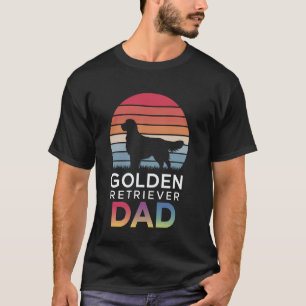 T-shirt Papa Retriever Doré Drôle Papa Retriever Doré Drôl