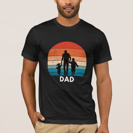 T-shirt Papa rétro (Devant)
