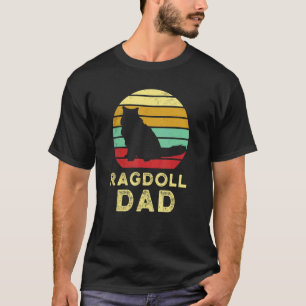 T-shirt Papa rétro ragdoll Papa chat rétro ragdoll Jouet e