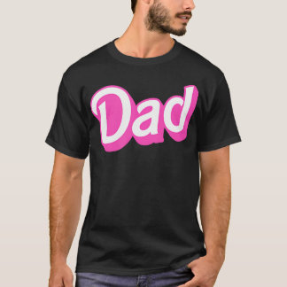 T-shirt Papa Rose Blanc Chevauchement Police Halloween Cos