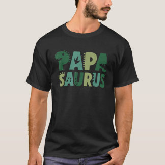 T-shirt Papa Saurus Anniversaire de Famille assortis Dinos