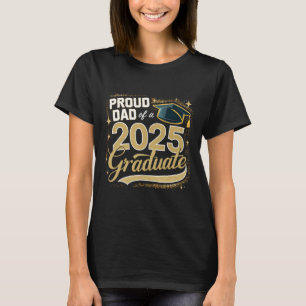 T-shirt Papa Senior 2025 Fier Papa D'un Élève De 2025 Dipl