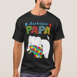 T-shirt Papa sensibilisation à l'autisme Enfant autiste Se