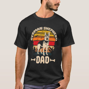 T-shirt Papa Shepherd allemand homme - Amateur de chien Ré