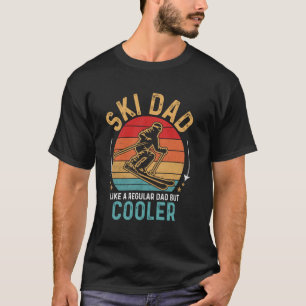 T-shirt Papa Ski Cool Skieur Amateur de Ski Drôle Fête des