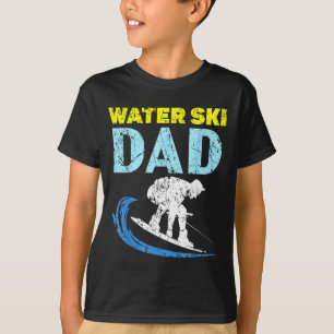 T-shirt Papa ski nautique papa faisant du ski nautique pou