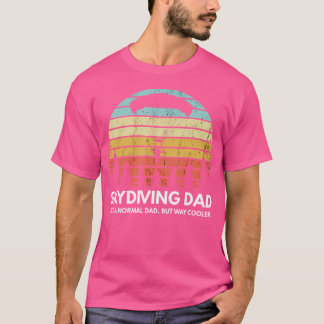 T-shirt Papa Skydiving Skydiving Père Correspondance Ciel