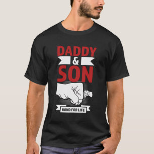 T-shirt Papa Son Bond Pour La Vie Père Enfant