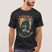 T-shirt Papa Squatch Funny Bigfoot Sasquatch Fête des père (Devant)