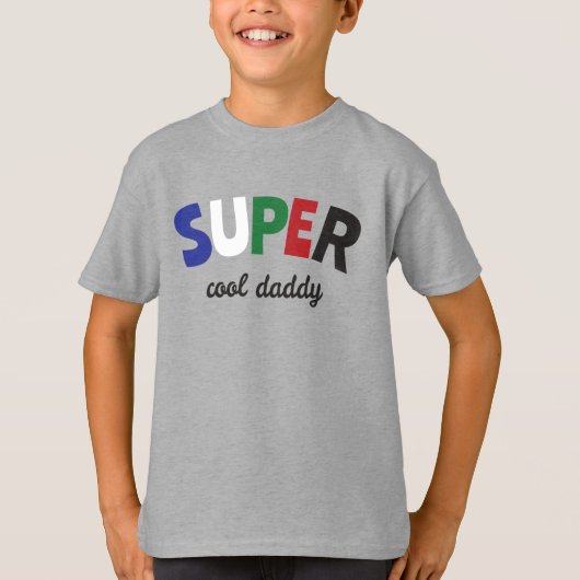 T-shirt Papa super cool (Devant)