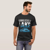 T-shirt Papa super cool pêche Papa américain drapeau améri (Devant entier)