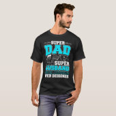 T-shirt Papa Super Er Web Awesome (Devant entier)
