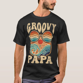 T-shirt Papa super les années 70 Nostalgie esthétique 1970